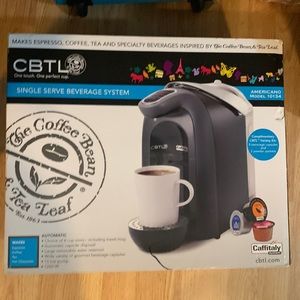 Coffee bean & tea leaf single serve beverage system brand new never opened